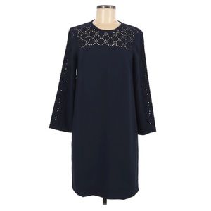 J. Crew Blue Long Sleeved Shift Dress NWT Size 4